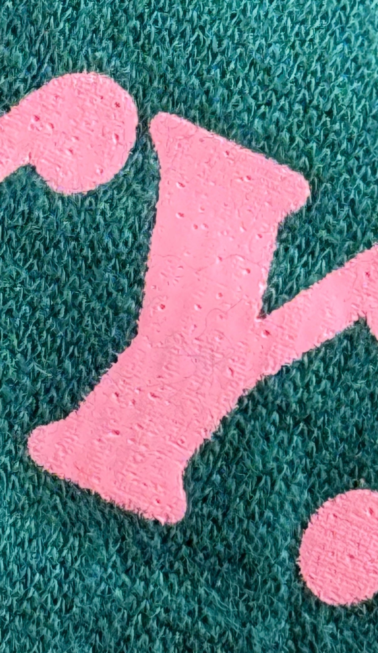 Midnight Teal Oversized Crew Neck (Imperfect logo please read description)